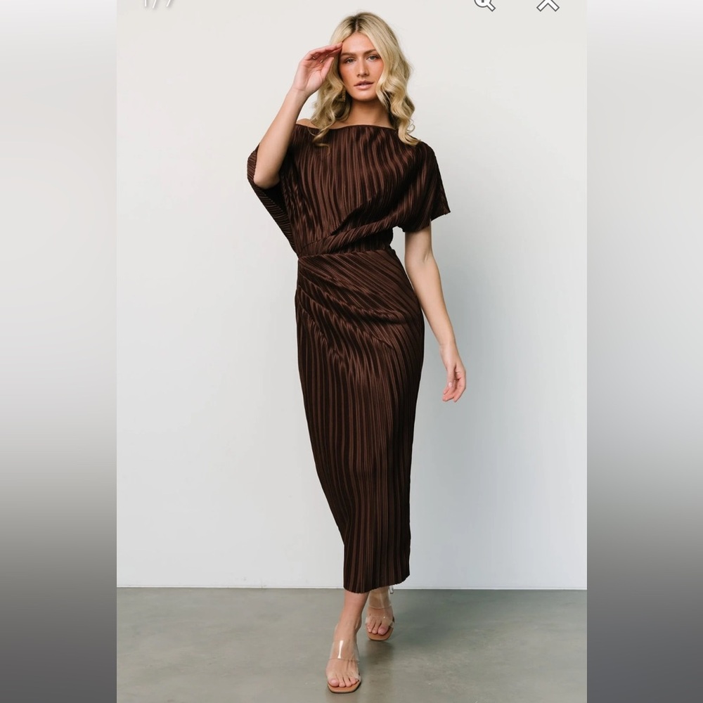 Baltic Born Winslow Pleated Midi Dress - Large
